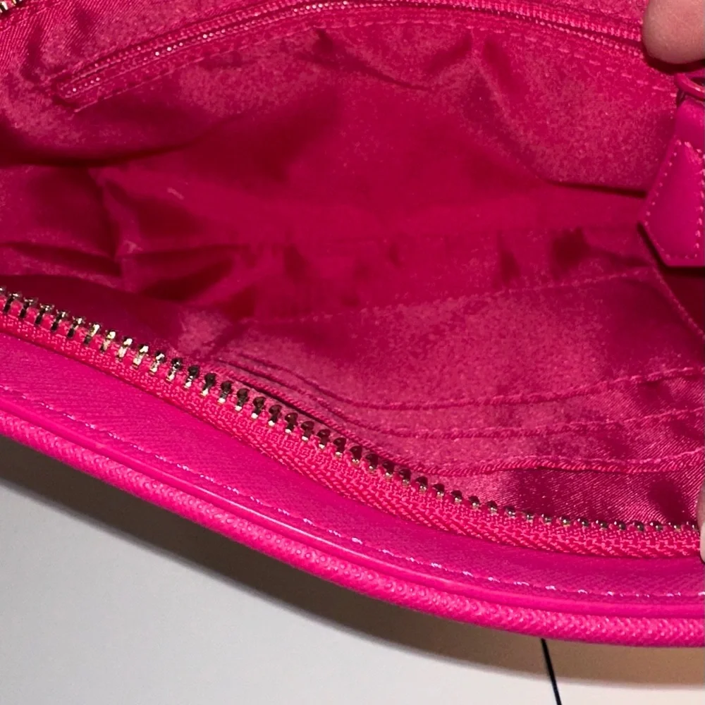 Vera Bradley Pink and White Laser Cut Floral Wristlet.